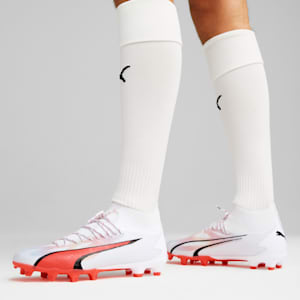 Chaussures de soccer avec crampons ULTRA PRO FG/AG Homme, PUMA White-PUMA Black-Fire Orchid, extralarge